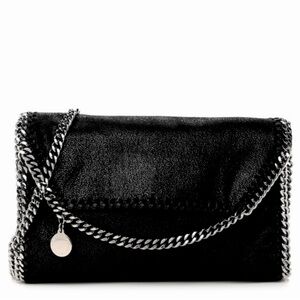 STELLA MCCARTNEY 
Shaggy Deer Mini Falabella Shoulder Bag Black